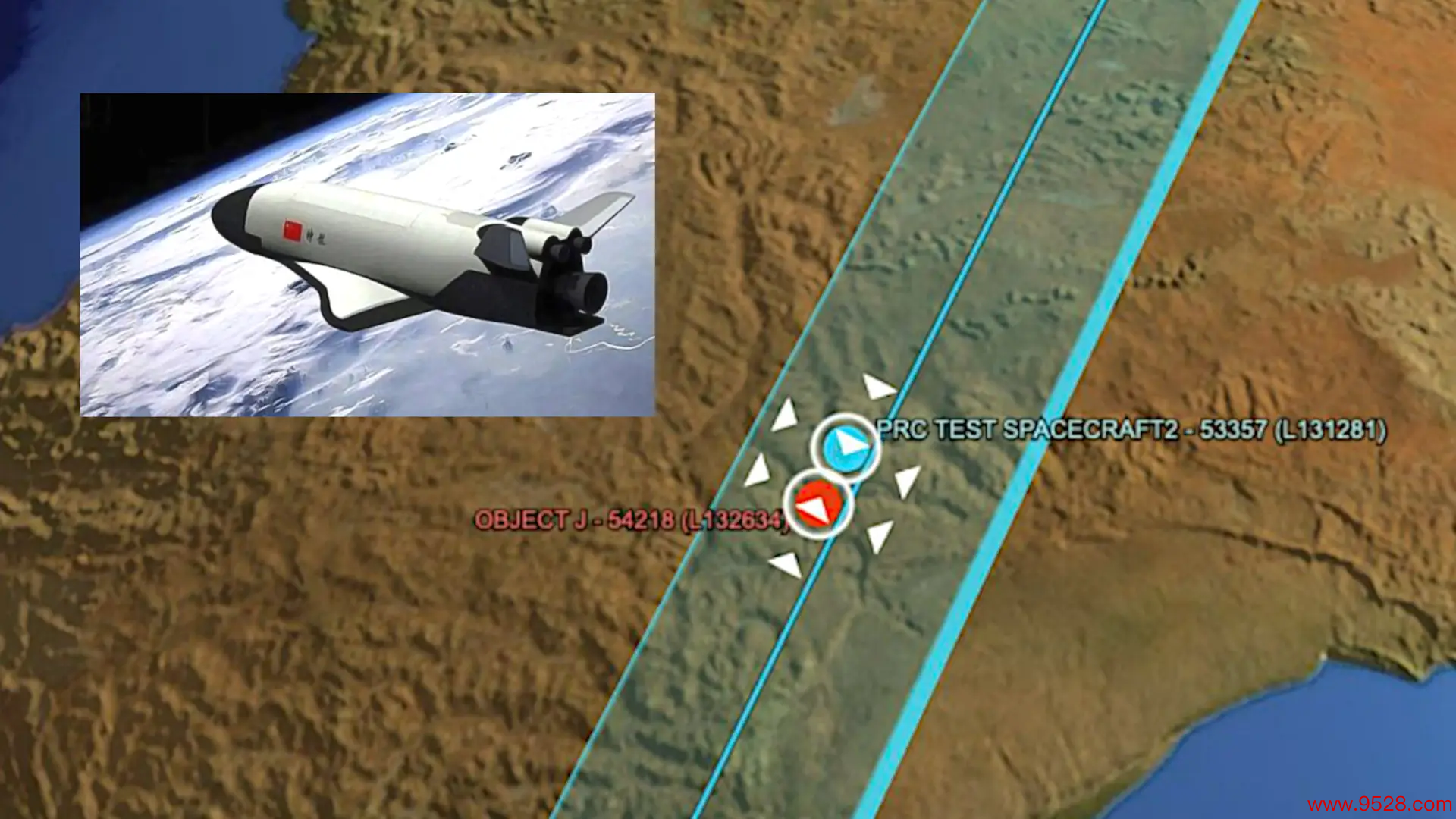 LeoLabs发布的所谓“轨说念接近图”和我国复用航天器设念念图 图源：战区