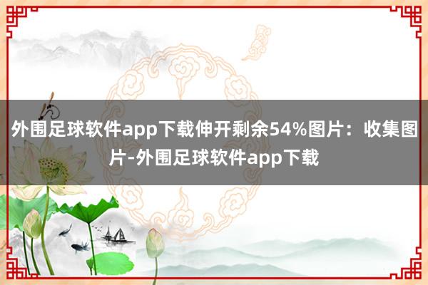 外围足球软件app下载伸开剩余54%图片：收集图片-外围足球软件app下载