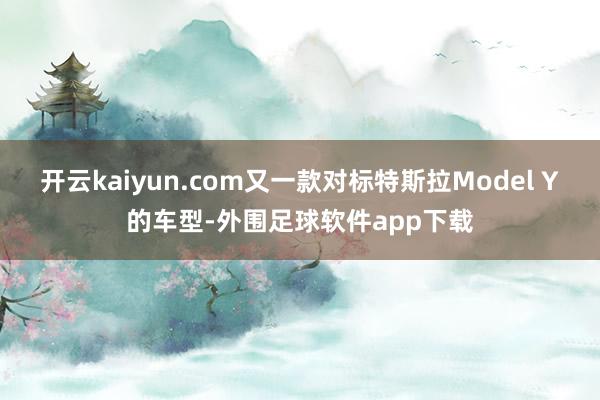 开云kaiyun.com又一款对标特斯拉Model Y的车型-外围足球软件app下载