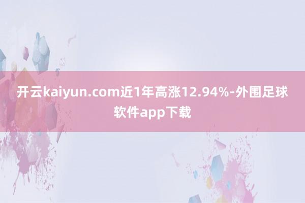 开云kaiyun.com近1年高涨12.94%-外围足球软件app下载