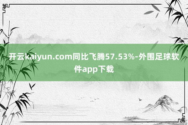 开云kaiyun.com同比飞腾57.53%-外围足球软件app下载