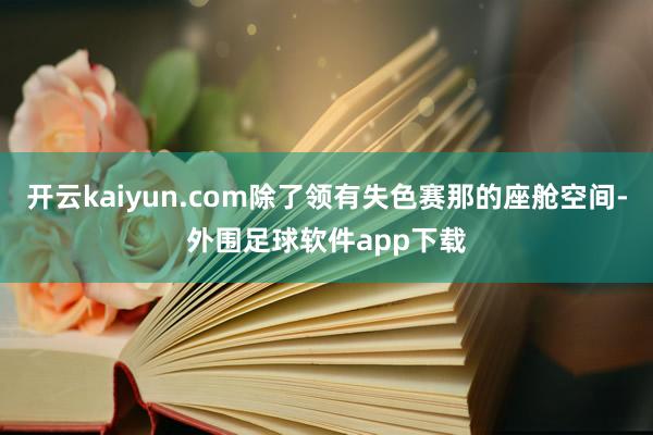 开云kaiyun.com除了领有失色赛那的座舱空间-外围足球软件app下载